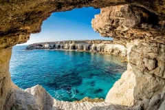 Sea Caves near Ayia Napa, Cyprus.